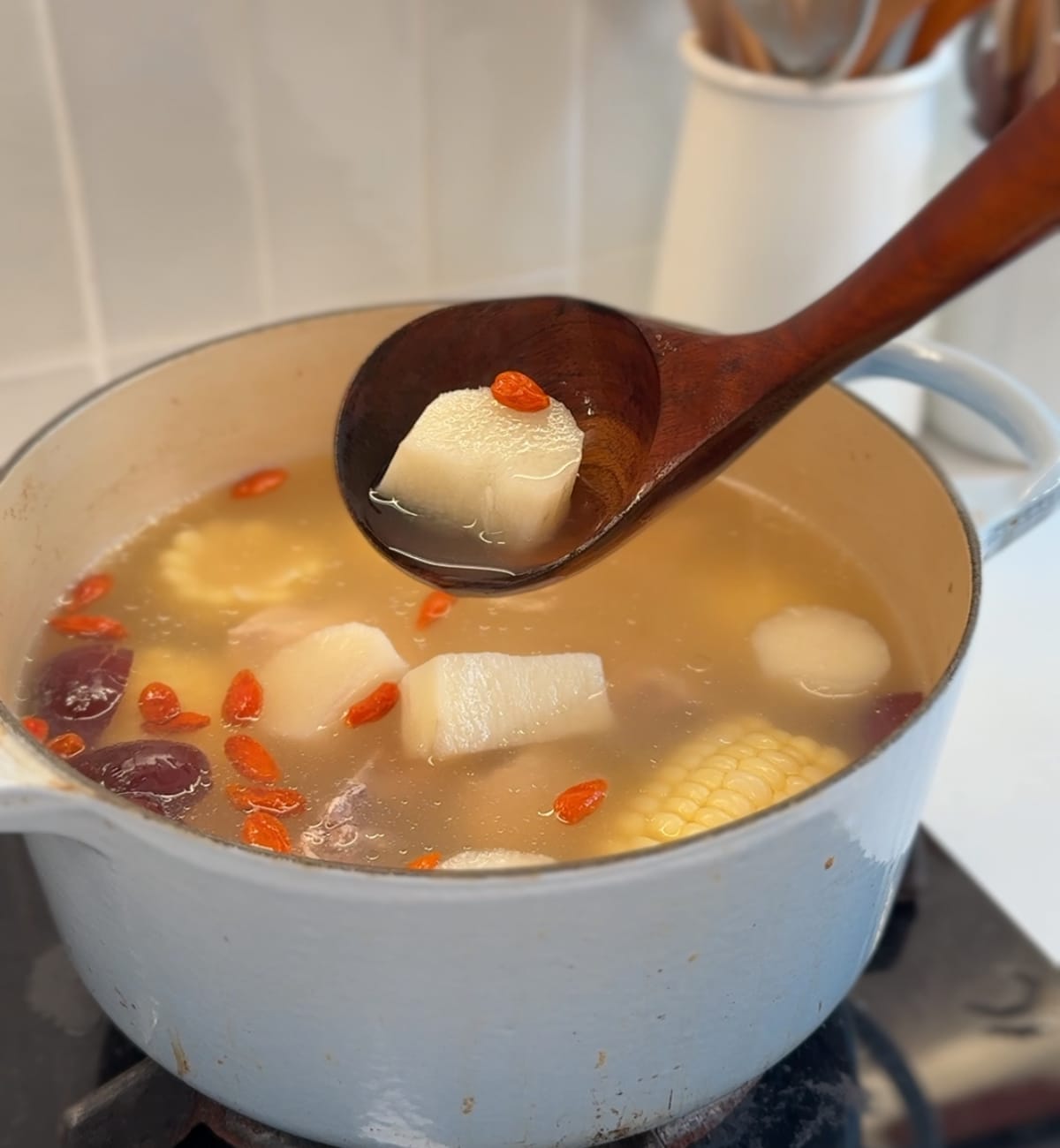 Chinese Yam & Corn Soup