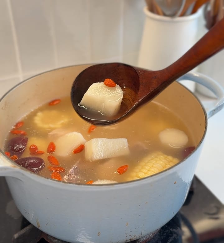 Chinese Yam & Corn Soup